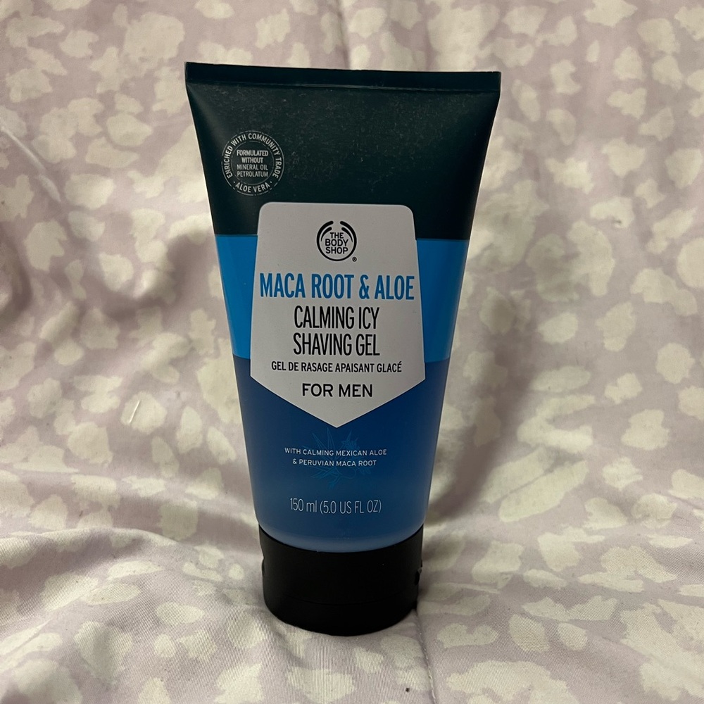 New The Body Shop Maca Root And Aloe Calming Icy Shaving Gel For Men 5 Oz.